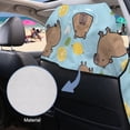 thumbnail image 6 of Xixirimido Sweat Towel Car Seat Cover for Gym Workout Athletic Running Towel for Outdoor Sports Universal Auto Front Seat Protector for Trucks, SUV, Capybara Lemon Blue, 6 of 8