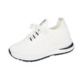 thumbnail image 3 of YOUYEDIAN Sneakers for Women Fashion Lace-up Breathable Mesh Casual Platform Comfy Sneakers Versatile Soft Mesh Slip On Sport Walking Shoes, 3 of 5