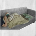thumbnail image 6 of Ocean Soft Flannel Fleece Blanket, Sail Boat on Waves with Seagulls Nautical Theme for Ocean Lovers Print, Cozy Plush for Indoor and Outdoor Use, 70" x 90", Seafoam Sand Brown White, by Ambesonne, 6 of 6