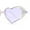 Purple - Purple, variant on Womens Iridescent Rhinestone Bling Bubbly Heart Shape Sunglasses White - Black