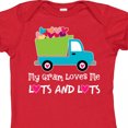 thumbnail image 4 of Inktastic Gram Loves Me Grandchild Truck Boys Baby Bodysuit, 4 of 5