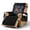 Black-American Flag Eagle Lightning, variant on SCRAWLGOD Wolf Sunflower Print Recliner Chair Cover Washable Anti Scratch Recliner Slipcover Non Slip Reclining Chair Cover with Pocket