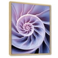thumbnail image 2 of Designart "Infinite Lavender Seashell Spiral" Nautilus Floater Framed Wall Decor, 2 of 5