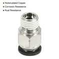 thumbnail image 4 of Uxcell Straight Coupling Adapter 1/4NPT Push to Fit 3/8 Inch OD Hose Connect Fittings, Black & Silver Tone 3 Pack, 4 of 5