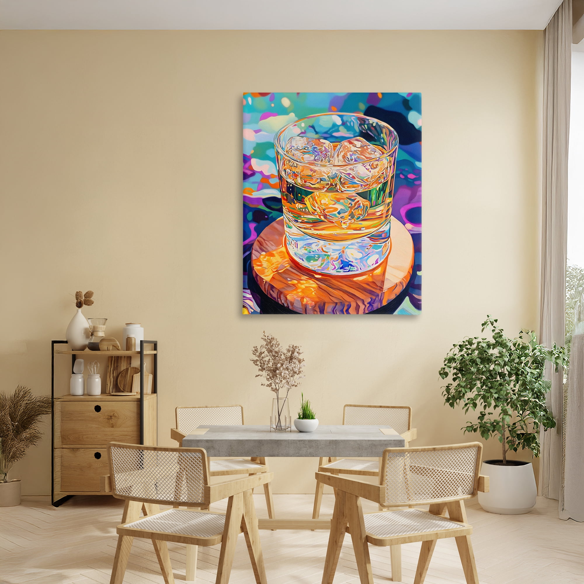 Stupell Industries Ice Cold Glass Reflections Canvas Wall Art, design by Creative Studio