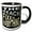 Black/White, variant on 3drose, the Beach Fixes Everything Vacation Vibes Text, 11oz Mug