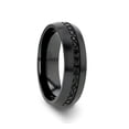 thumbnail image 7 of TALON Black Titanium Ring with Black Sapphires - 6mm - Size 9, 7 of 7