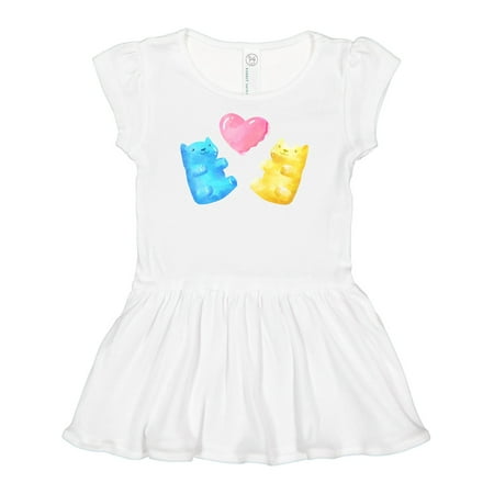 

Inktastic Cute Gummy Bears and Heart Gift Baby Girl Dress