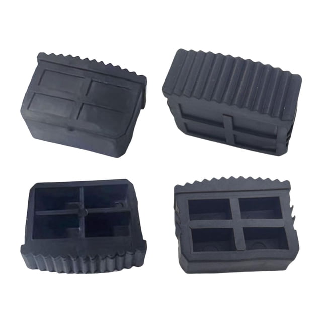 Almohadillas de goma Colamx para pies de escalera empinada 4 piezas antideslizantes 6 cm x 22 cm
