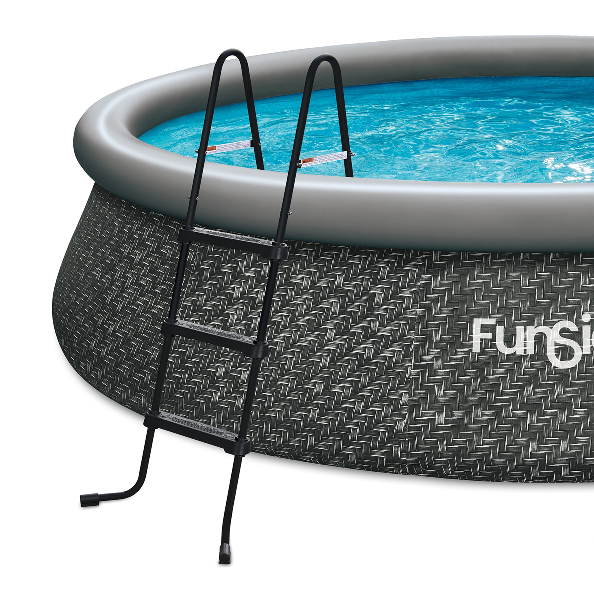 Funsicle 36” SureStep Pool Ladder with 12' x 30" QuickSet Inflatable Pool