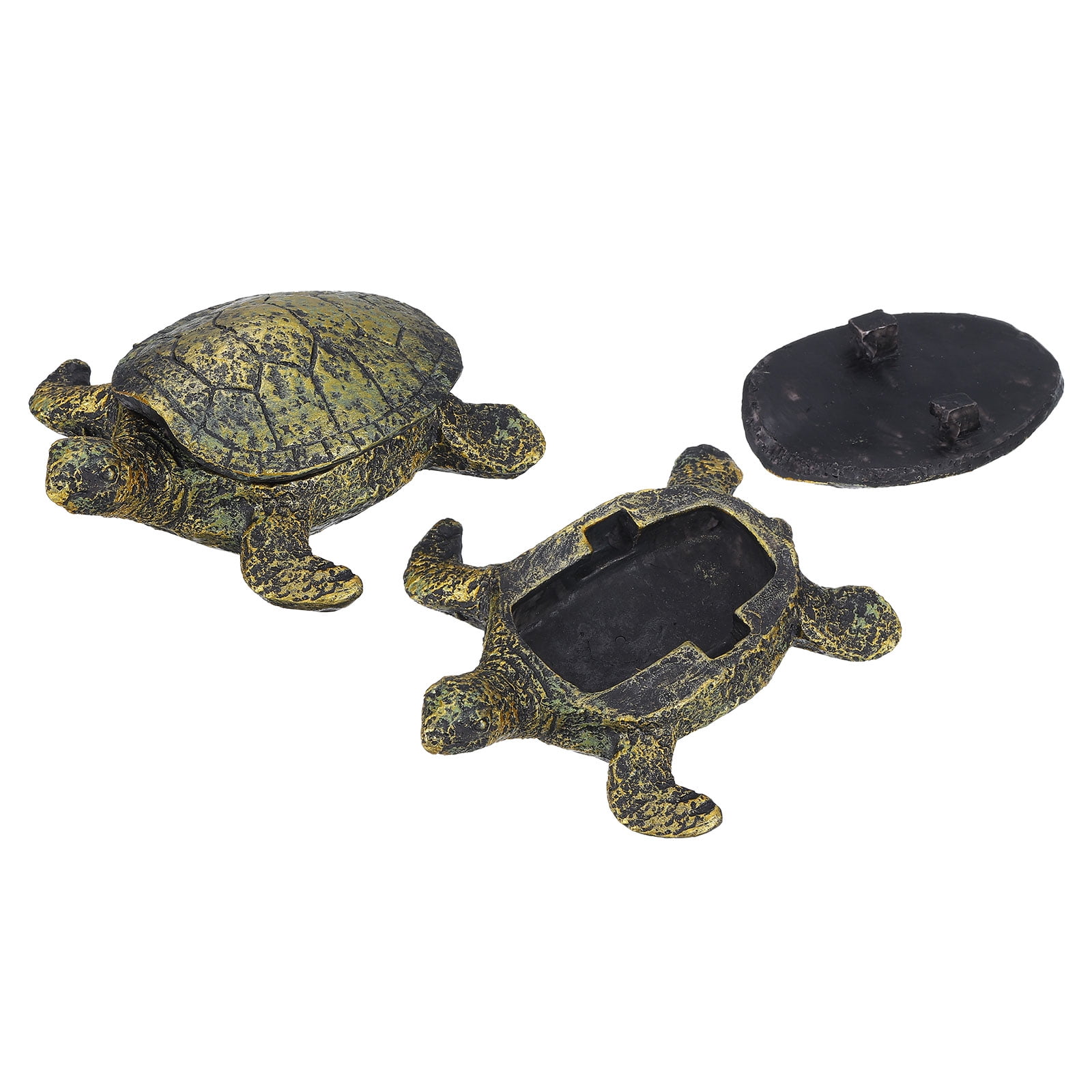 Key Hider Diversion Safe Greek Art Cast Iron Turtle Key Hider - Outdoor ...