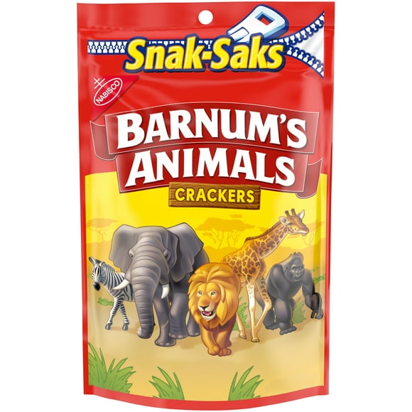 Barnum's Animal Crackers, Snak-Saks, 8 oz