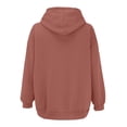 thumbnail image 5 of Baqcunre Plus Size Tops For Women Women'S Fall Jacket Oversized Pocket Sweatshirt Drawstring Clothing Zipper Track Jacket Hooded Top Womens Fall Fashion 2023 Sweatshirt For Women Pink M, 5 of 5