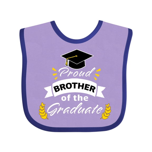 Inktastic Family Graduation-proud Brother of the Graduate Boys or Girls Baby Bib