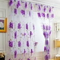 thumbnail image 1 of Cheap Luxury Voile Net Curtains Slot Top Plain Floral for Door Screen Windows, 1 of 4