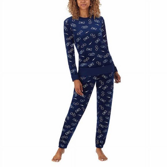Harry Potter Pajamas Set 2-Pieces 1609109 (Size L, Blue)