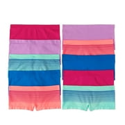 Wonder Nation Girls Underwear Seamless Boyshort Panties, 10 pack (Little Girls & Big Girls)