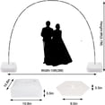 thumbnail image 4 of ZFITEI Balloon Arch Stand, 10ft & 9ft Adjustable Balloon Arch Kit with Water Fillable Base for Wedding Birthday Baby Shower Decoration Halloween Christmas Party Supplies, 4 of 7
