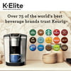 Keurig K-Elite Single-Serve K-Cup Pod Coffee Maker with Iced Coffee Setting, Strength Control, and Hot Water on Demand, Brushed Silver