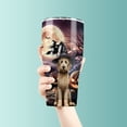 thumbnail image 3 of Spooky Halloween Night Witch Goldendoodle Glowing Pumpkins 30oz Stainless Steel Tumbler Insulated Cup with Lid Doodle Dog Lover Gifts Idea - 12015, 3 of 5