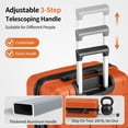 thumbnail image 4 of Zimtown Luggage Set 4 Piece Hardshell Suitcase Sets with Spinner Wheels, Lightweight Carry On & Checked Travel Luggage, 16/20/24/28 Inch Orange, 4 of 18