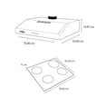 thumbnail image 4 of Combo Mabe Parrilla 76 cm con Campana PM76CMP76SX0 Acero, 4 of 4