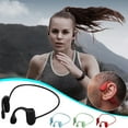 thumbnail image 3 of HBYJLZYG Bluetooth 5.0 Bone Conduction Headset, Non-Ear Hanging Design for Glasses Wearers, Noise Reduction Mic & Secure Fit, 10-11H Playtime for Workout Hiking, 3 of 7