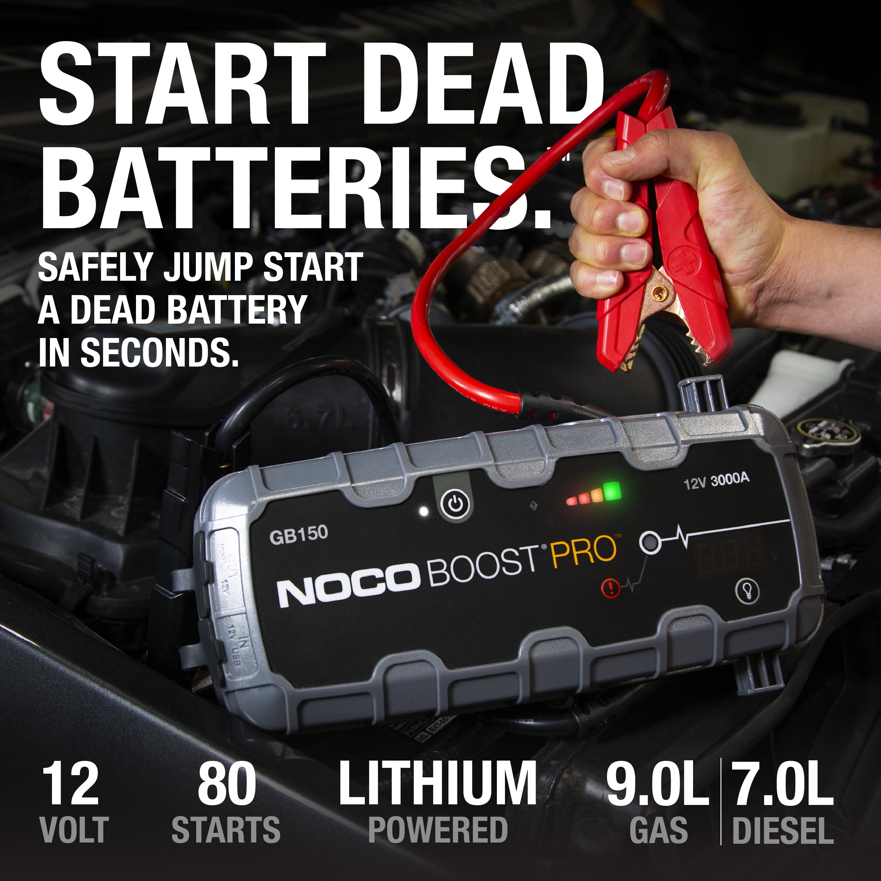 NOCO® GB150 Boost PRO 3000A UltraSafe Lithium Jump Starter 