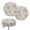 Retro Easter Bunny Floral, variant on Renewold Round Stool Covers Washable Stretch Bar Stool Seat Cover 12"-14" Dustproof Stool Slipcover for Home Bar Easter Decor, 2 Count, Retro Easter Bunny Floral