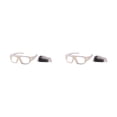 thumbnail image 4 of Minnieouse Gafas multifuncionales para deportes y actividades al aire libre Gafas deportivas Gafas de seguridad Gafas de seguridad Marco blanco marco blanco transparente 2Conjunto, 4 of 6