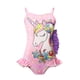 thumbnail image 3 of Bañador de una pieza para niña de 2 a 14 años, traje de baño de unicornio, arcoíris, sirena, moda de verano, 2023, 3 of 4
