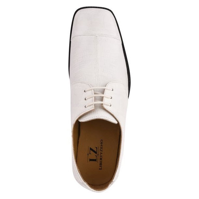 LIBERTYZENO Mens Genuine Leather Male Oxford Style Lace Up 