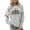 Grey, variant on Womens Baseball Mom Print Sweatshirt Crewneck Long Sleeve Sports Graphic Relaxed Fit Casual Pullover Tops