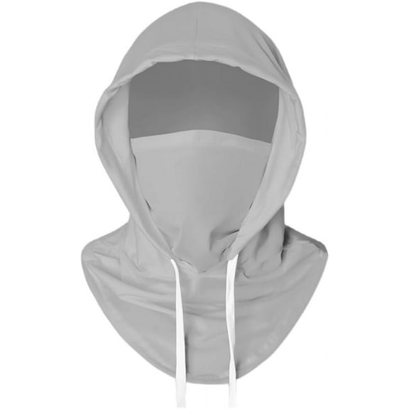 Cooling Balaclava Sun UV Protection Headgear, Head Mask Face Cover for Men Women Cycling Motorcycle Fishing (Light Grey)