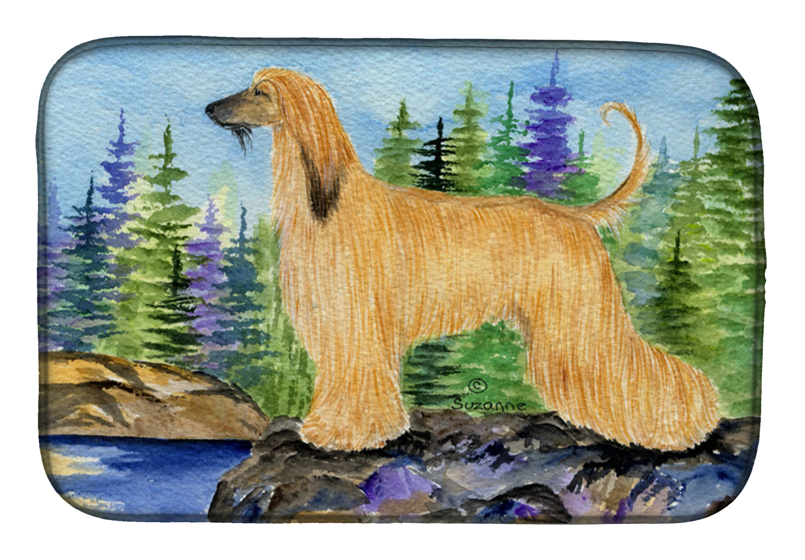 Tappetino Scolapiatti Decorativo Caroline's Treasures Con Boykin Spaniel - 35,6 X 53,3 Cm, Assorbente, Multicolore