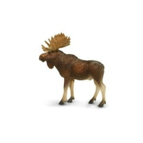 Safari Ltd. Bull Moose Figurine - Lifelike 4.5" Model Figure - Educational Toy for Boys, Girls, and Kids Ages 3