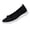 Black, variant on Womens Breathable Knit Mesh Slip On Loafers Casual Bow Ballet Flats Shoe Comfortable Round Toe Lightweight Orthopedic Low Top Nurse Walking Shoe Black