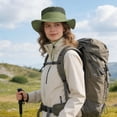 thumbnail image 6 of OZERO UPF 50+ Sun Hats for Women Men - Wide Brim Summer Mesh Hat UV Protection Packable Boonie Bucket Fishing Camping Safari Beach Hats for Ladies Hiking, 6 of 7