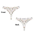 thumbnail image 3 of Balery easter Tangas de Algodón para Mujer con Estampado – Ropa Interior Sexy, Transpirable, G-string-X-Large, 3 of 6