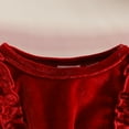 thumbnail image 3 of Bellafa Baby Princess Velvet Tutu Dress Toddler Girls Ruffle Long Sleeve Butterfly Mesh Tulle Dress With Headband 2pcs Christmas Dresses, 3 of 8