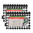 thumbnail image 5 of FORMRS 2 Pack Pencil Pouch for 3 Ring Binder with Clear Window Zipper Case, Black and White Geometric, 5 of 6