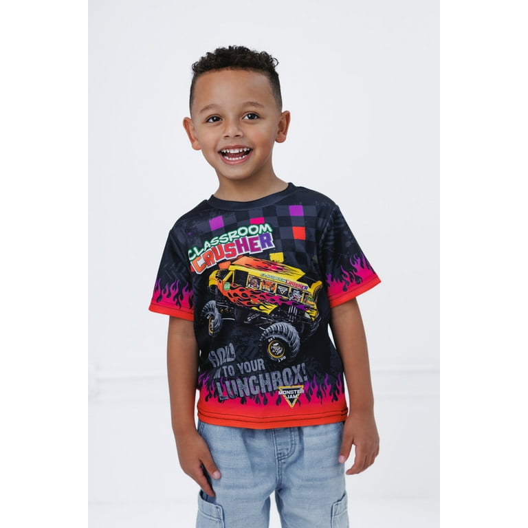 Monster Jam Classroom Crusher Truck T-Shirt Toddler to Big Kid