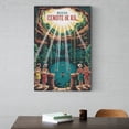 thumbnail image 6 of Vintage Retro Travel Poster Wall Decor Cenote Ik Kil Merida Mexico Family Travel Swimming Jungle Print Print Poster, 6 of 8