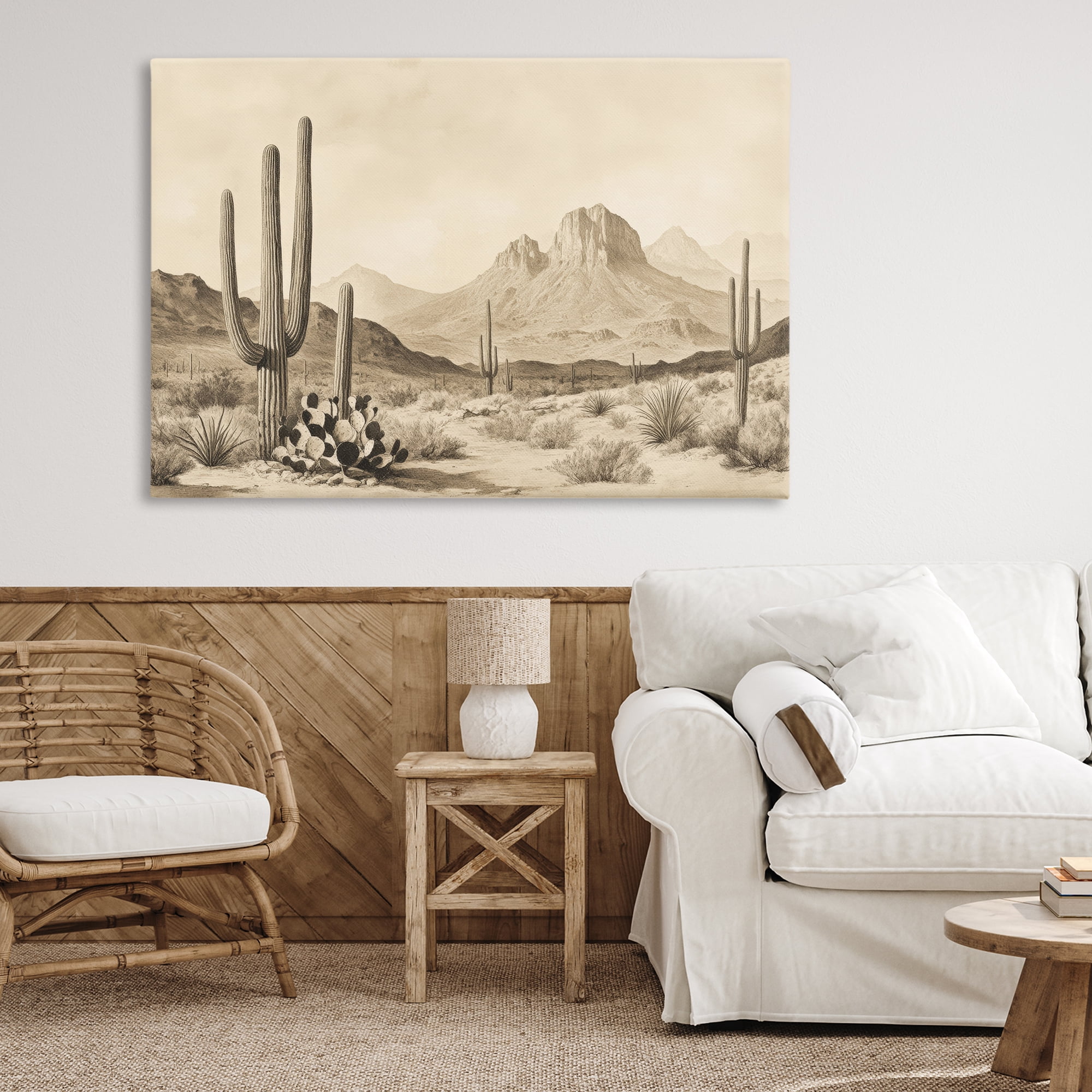 Stupell Industries Arizona Desert Vista Canvas Wall Art, design by Petal Prints Design
