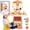 Orange, variant on Koppop Kids Kitchen Playset 44pcs - with Sound, Light & Steam Effects, Pretend Play Toys Includes Food, Sink & Stove, Ideal for Boys & Girls Ages 3-6 (Orange).