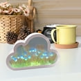 thumbnail image 2 of Lámpara de tulipán, luz nocturna con espejo de tulipán DIY, adornos de decoración de lámpara de mesa de tulipán hechos a mano LED, 20 flores (azul), 2 of 8