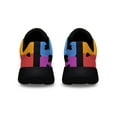 thumbnail image 4 of Unisex Fashion Rainbow Shoes, LGBT Sneakers for Men Women, Lightweight Breathable Running Walking Shoes Black Size 3.5, 4 of 7