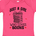 thumbnail image 4 of Inktastic Just a Girl Who Loves Books Girls Baby Bodysuit, 4 of 5