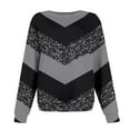 thumbnail image 4 of kytmyeq Women's Sweatshirts Prints Trendy Crewneck Long Sleeve Shirts Color Block Pullover Tops Comfy, 4 of 7