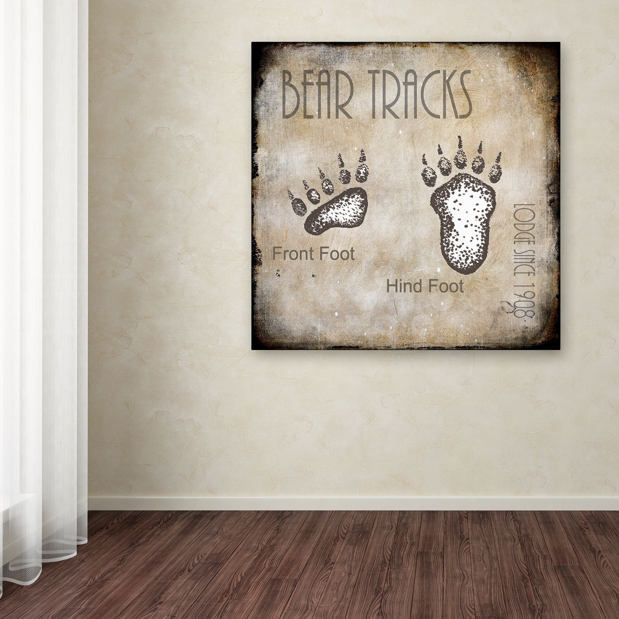 LightBoxJournal 'Moose Lodge 2 - Bear Tracks 2' Canvas Art